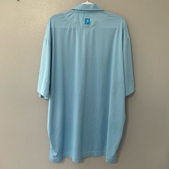 Foot joy Ultimate High-Tech Golf Shirt size XX L light blue T35 - Picture 5 of 7